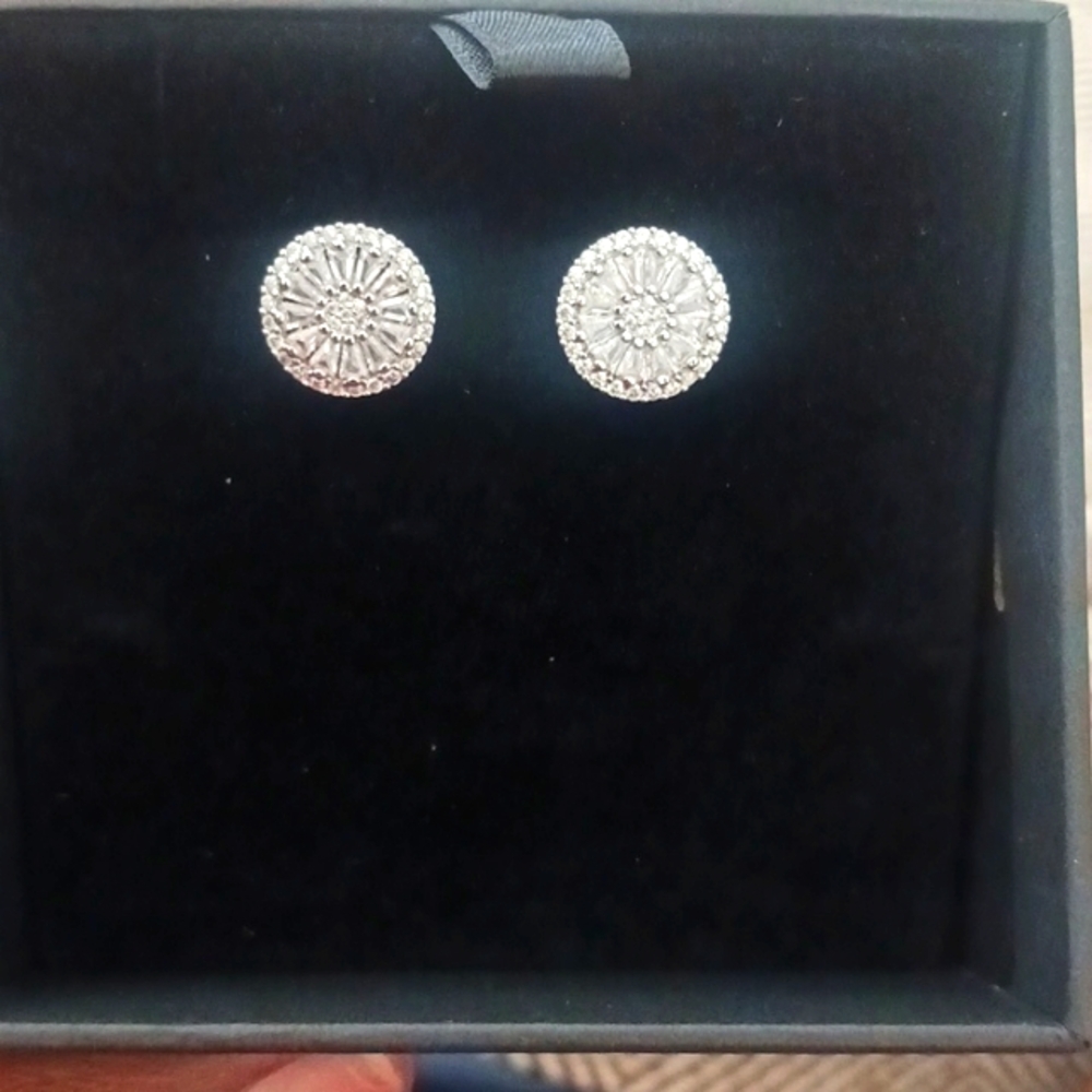 Elegant Silver Stud Earrings Nine West